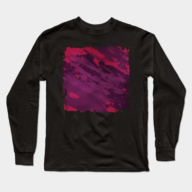 Purple texture paint Long Sleeve T-Shirt by PallKris